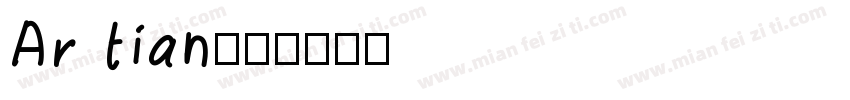 Ar tian字体转换